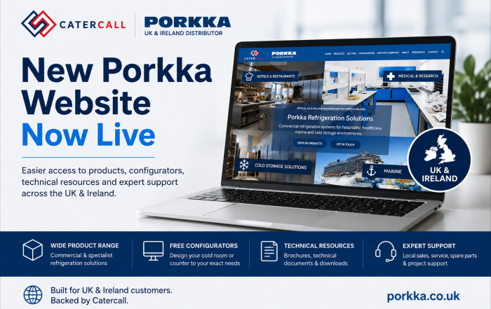 New Porkka UK and Ireland website for commercial refrigeration products and support