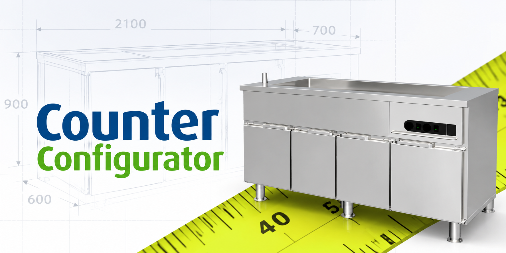 Counter Configurator with Stainless Steel Unit