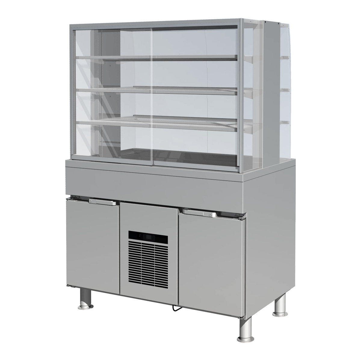 Porkka_DLME1203CL-SM_square_original Porkka marine refrigerated display counter with glass display shelves
